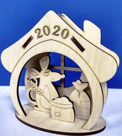 Mouse House 2020 For Laser Cut Cnc Free Vector File