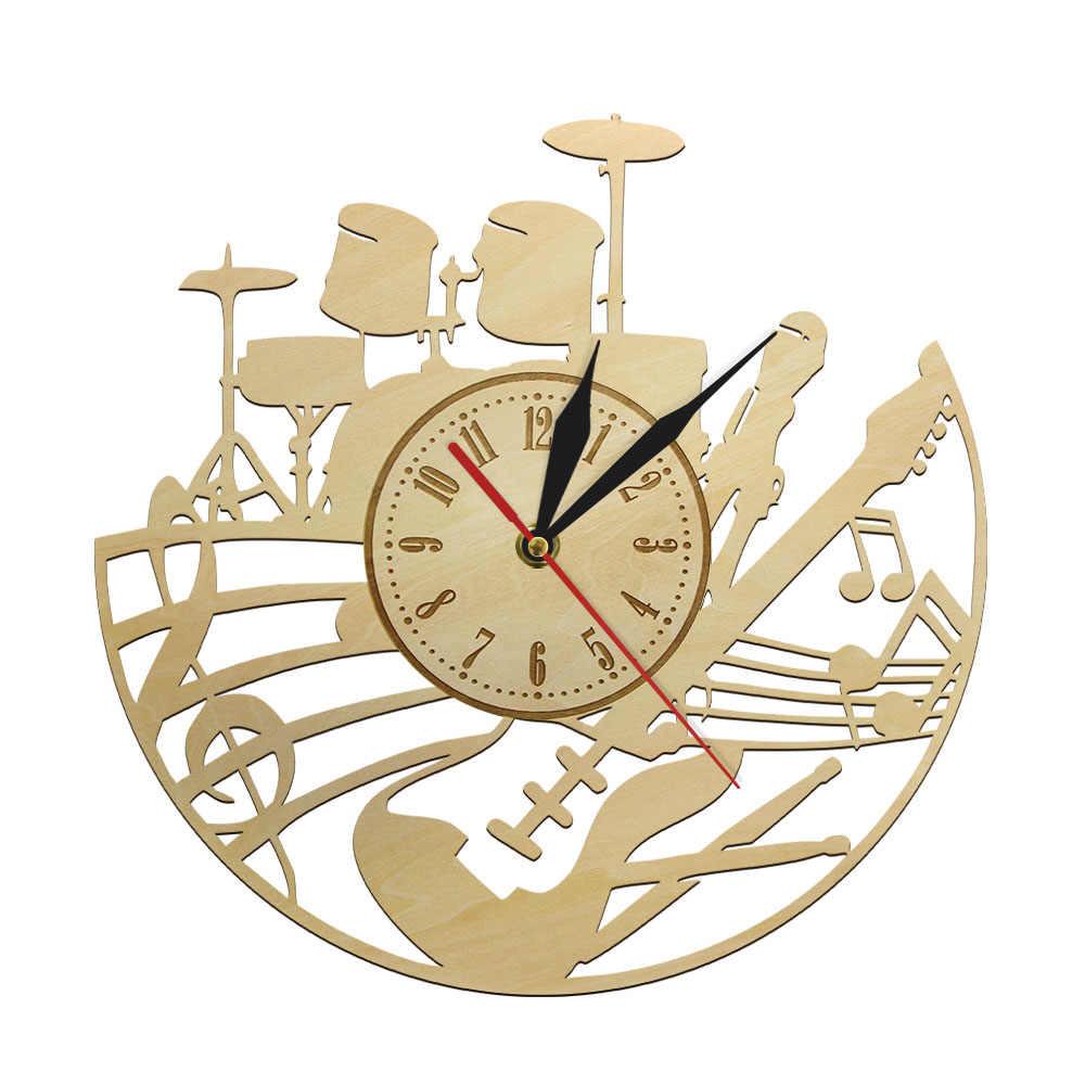 Music Band Wall Clock Free Vector File