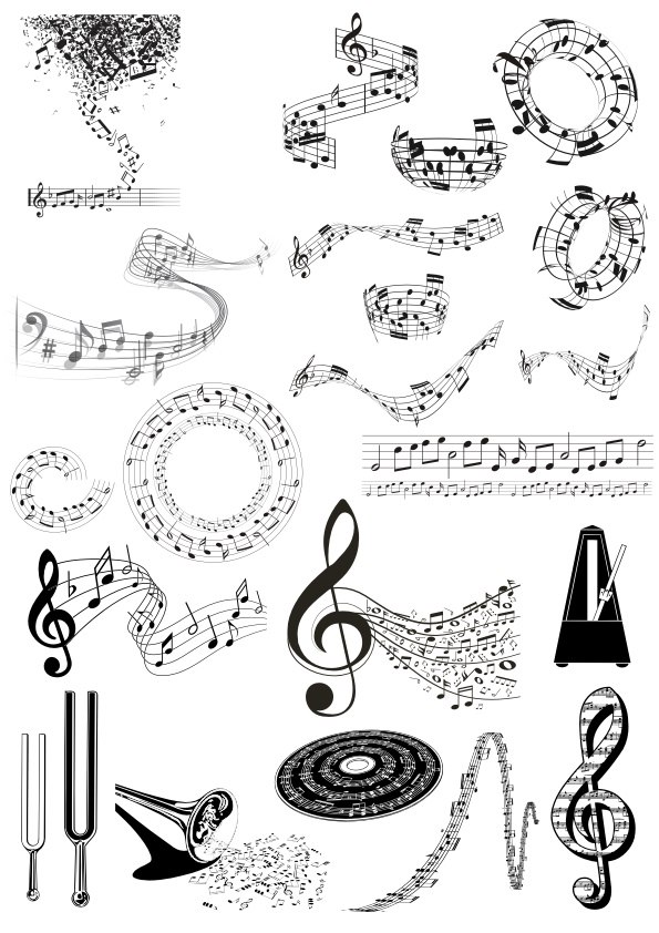 Music Notes For Laser Cutting Free Vector File