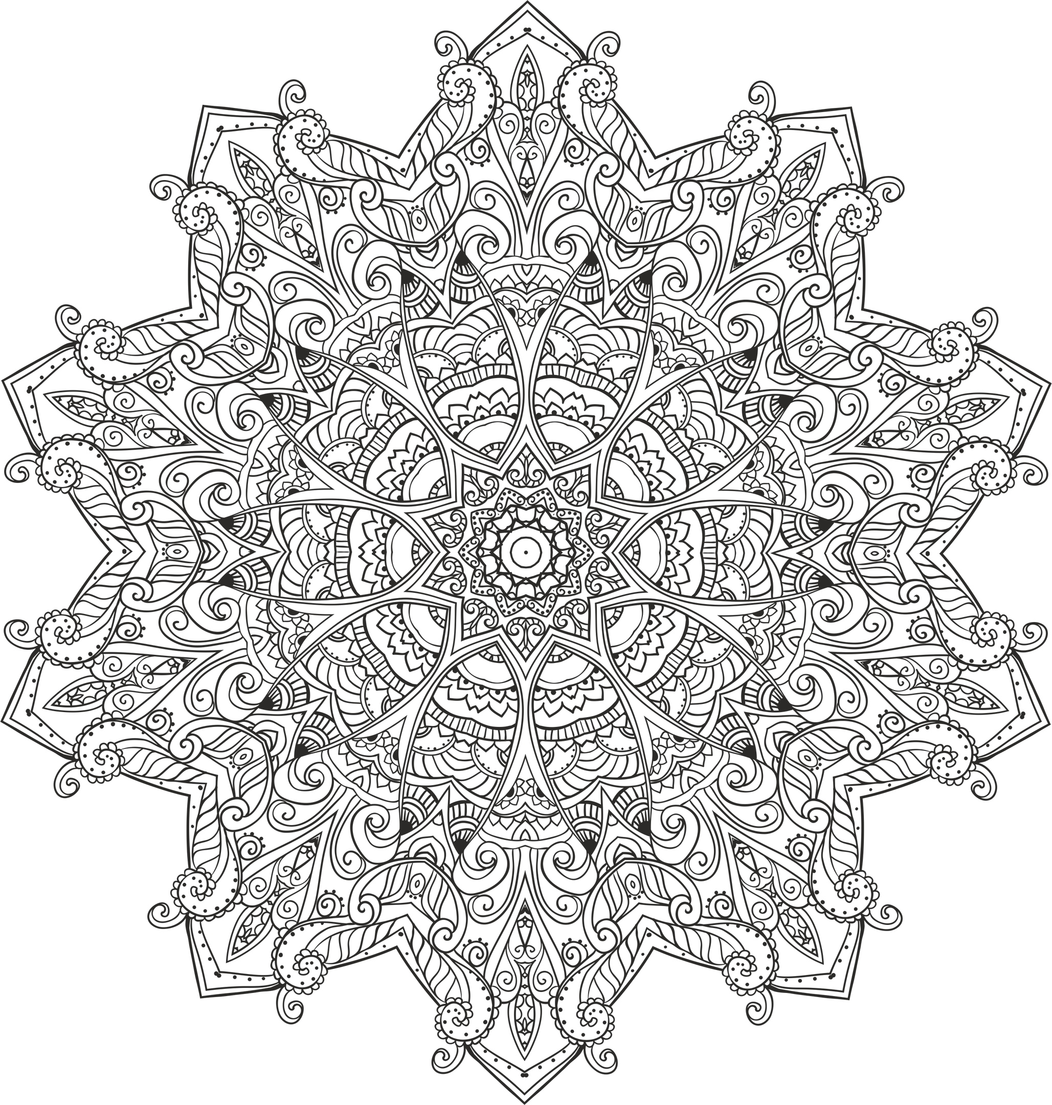 Myst Mandala For Laser Cutting Free Vector File