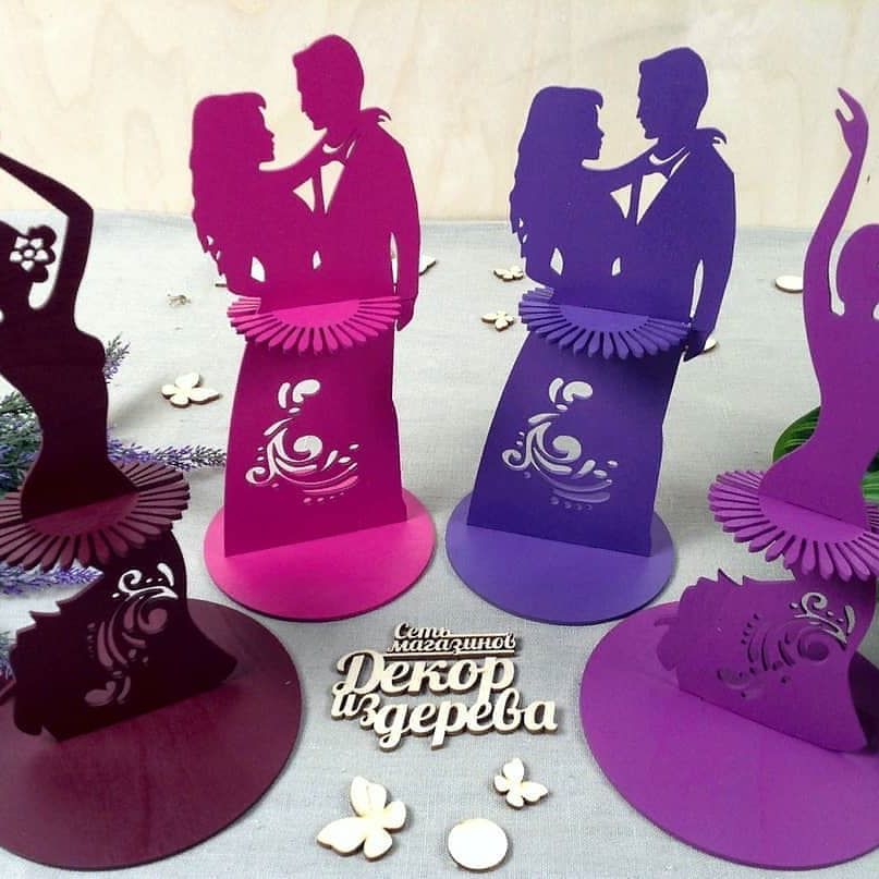 Napkin Holder Couple For Laser Cut Free Vector File