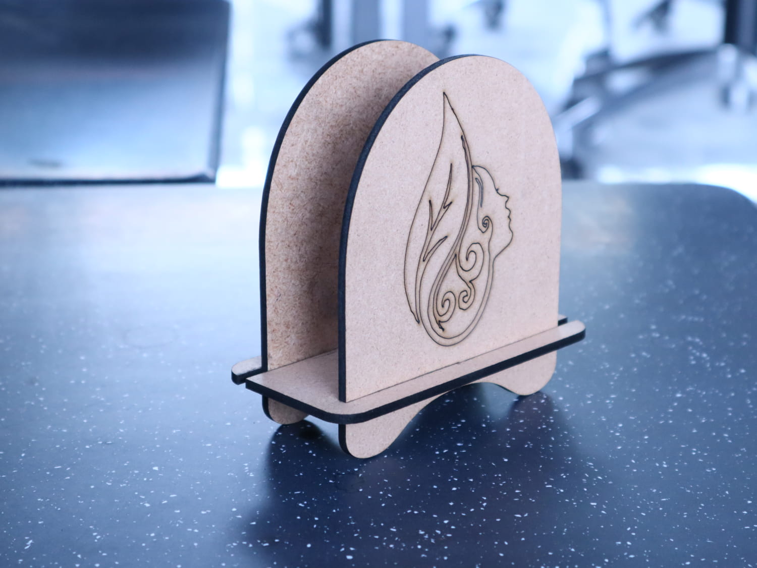 Napkin Holder Tabletop Decor Laser Cutting Free DXF File