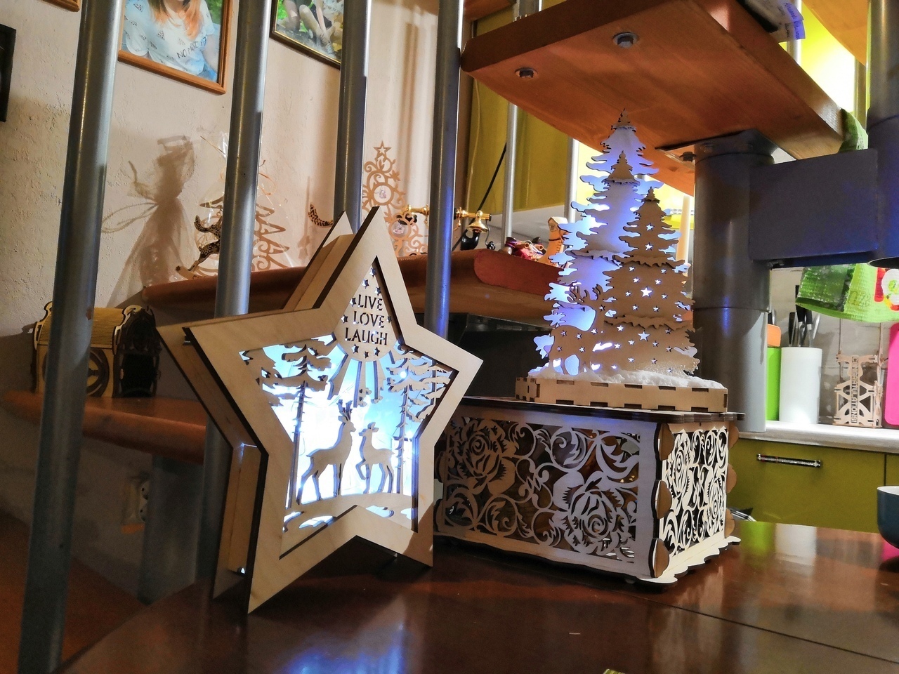 Nightlight Star Shape Lamp Template For Laser Cut Free Vector File