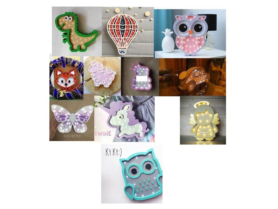 Nightlights Kids Laser Cut Templates Free Vector File