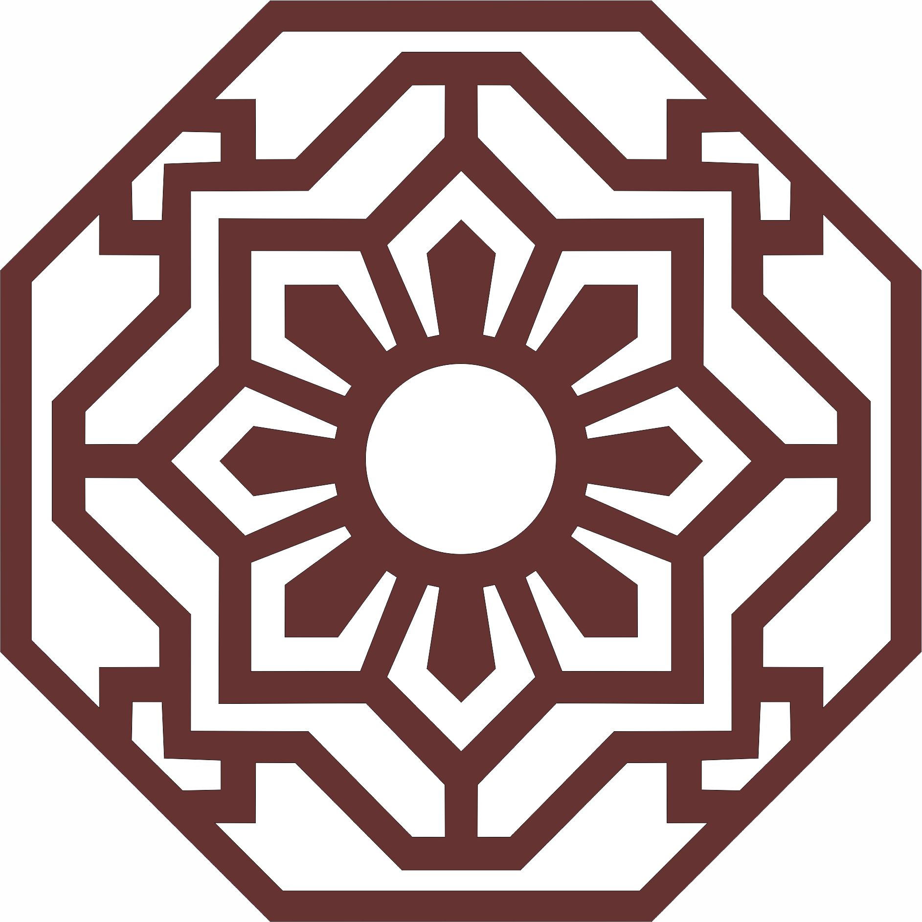 Octagonal Divider Seamless Jali For Laser Cut Free Vector File