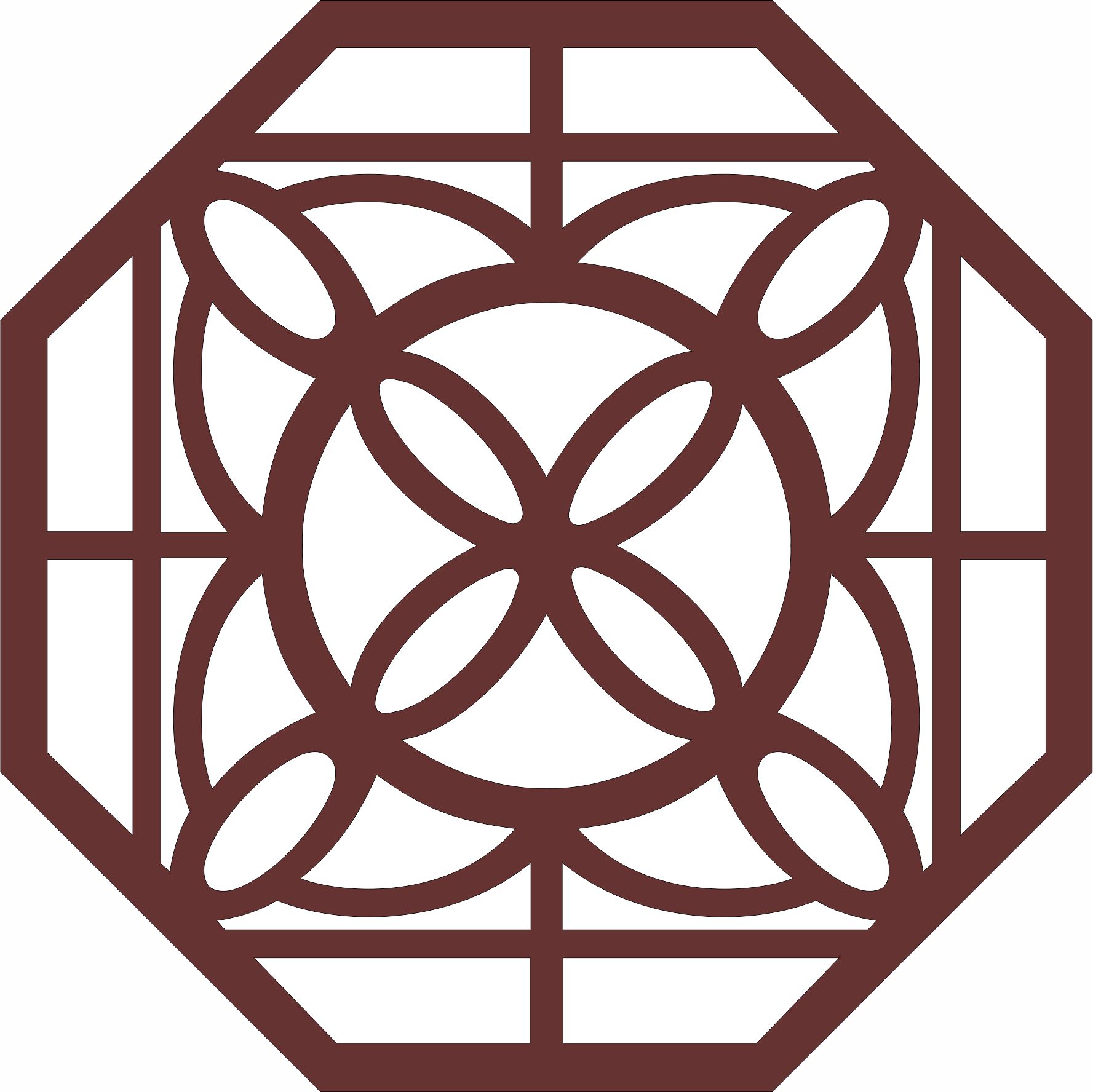 Octagonal Divider Seamless Jali Pattern Design For Laser Cut Free Vector File