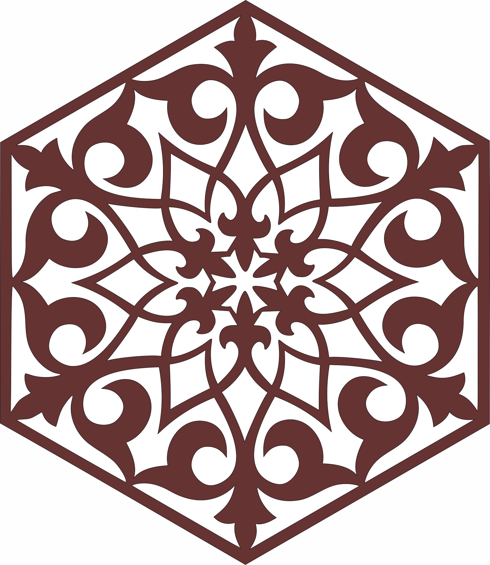 Octagonal Divider Seamless Jali Patterns For Laser Cut Free Vector File