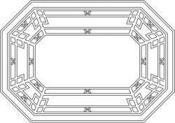 Octagonal Wooden Desk Pattern For Laser Cut Cnc Free Vector File