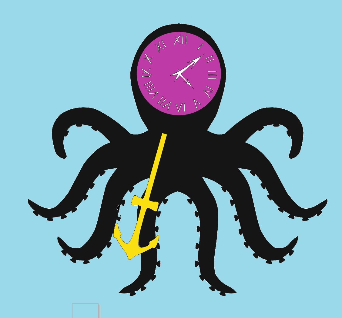 Octopus Clock Free Vector File