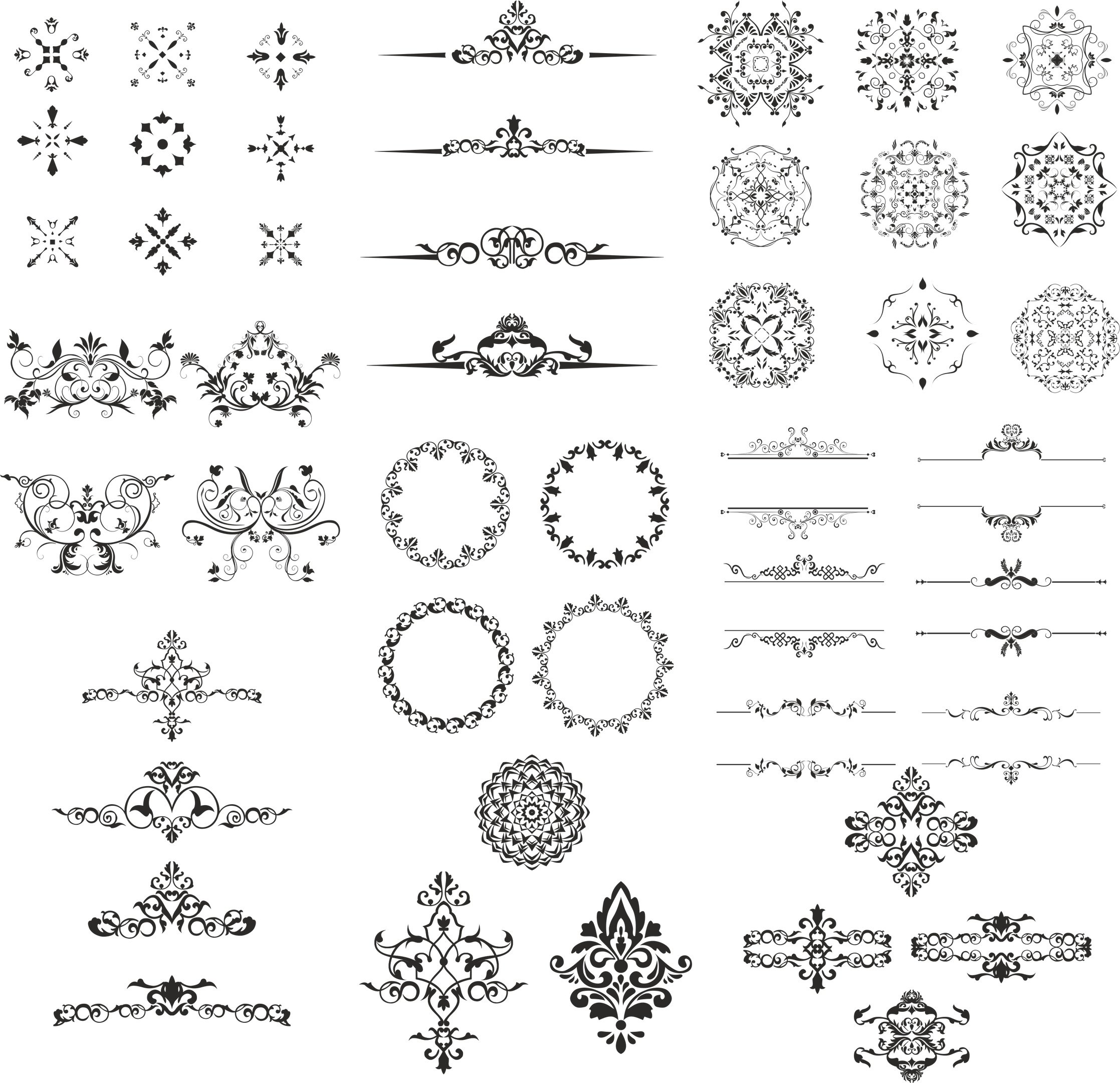 Ornament Design Kit For Laser Cutting Free Vector File