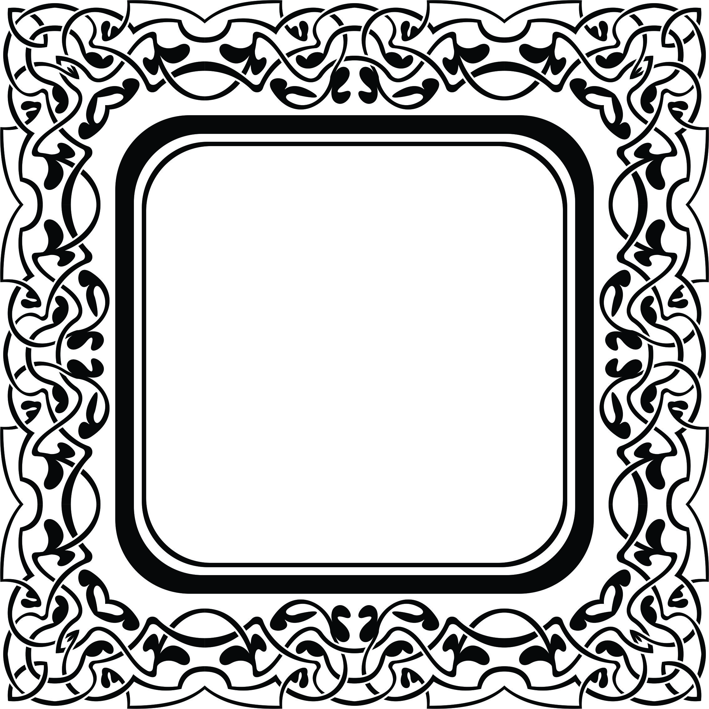 Ornament Floral Stencil Design For Laser Cut Free Vector File