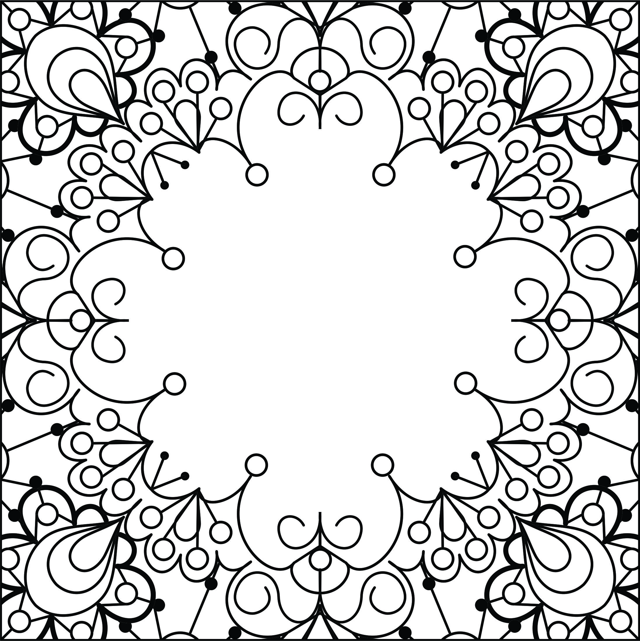 Ornament Floral Stencil Pattern Design For Laser Cut Free Vector File