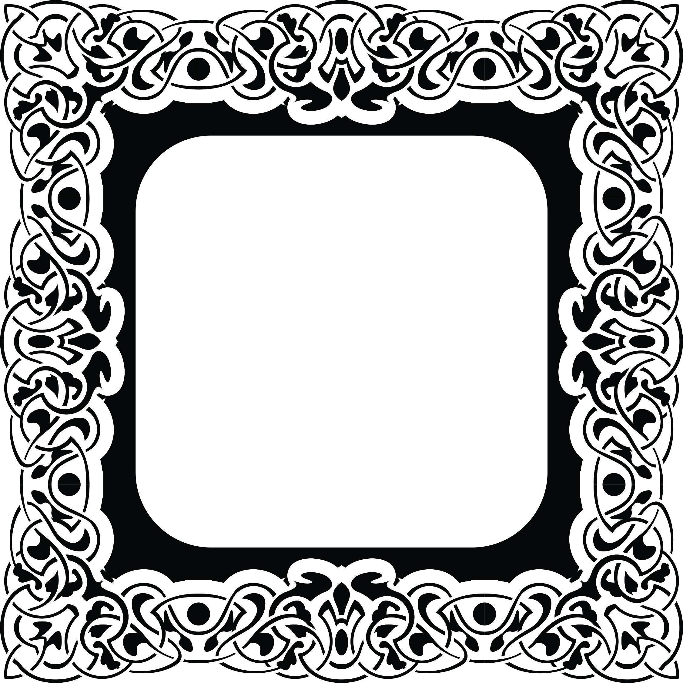 Ornament Stencil Pattern For Laser Cut Free Vector File