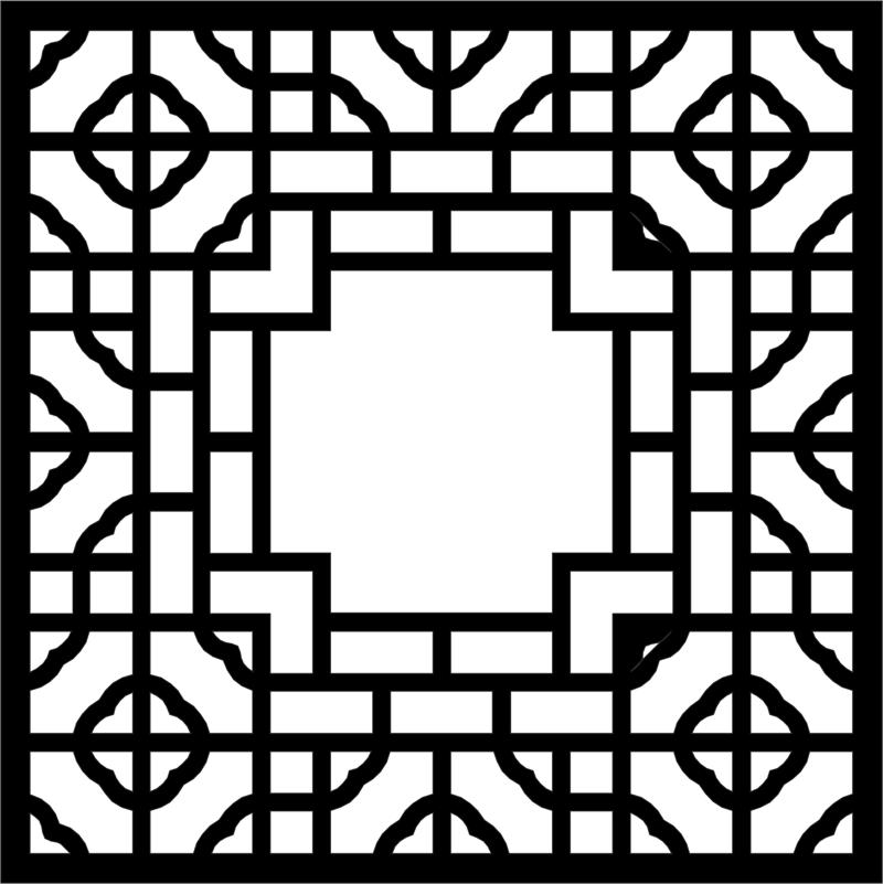 Ornamental Pattern Free DXF File