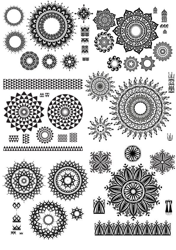 Ornaments 2 Free Vector File