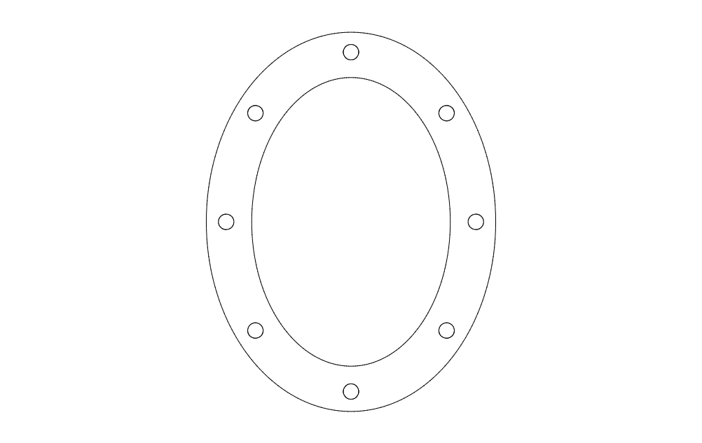 Oval Pattern Free DXF File