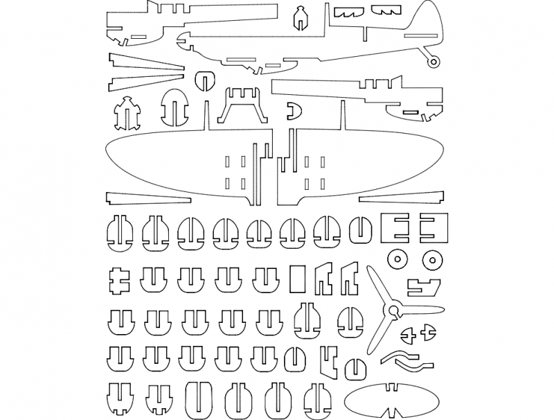 p301 Spiritfire (p301 Spitfire) Free DXF File