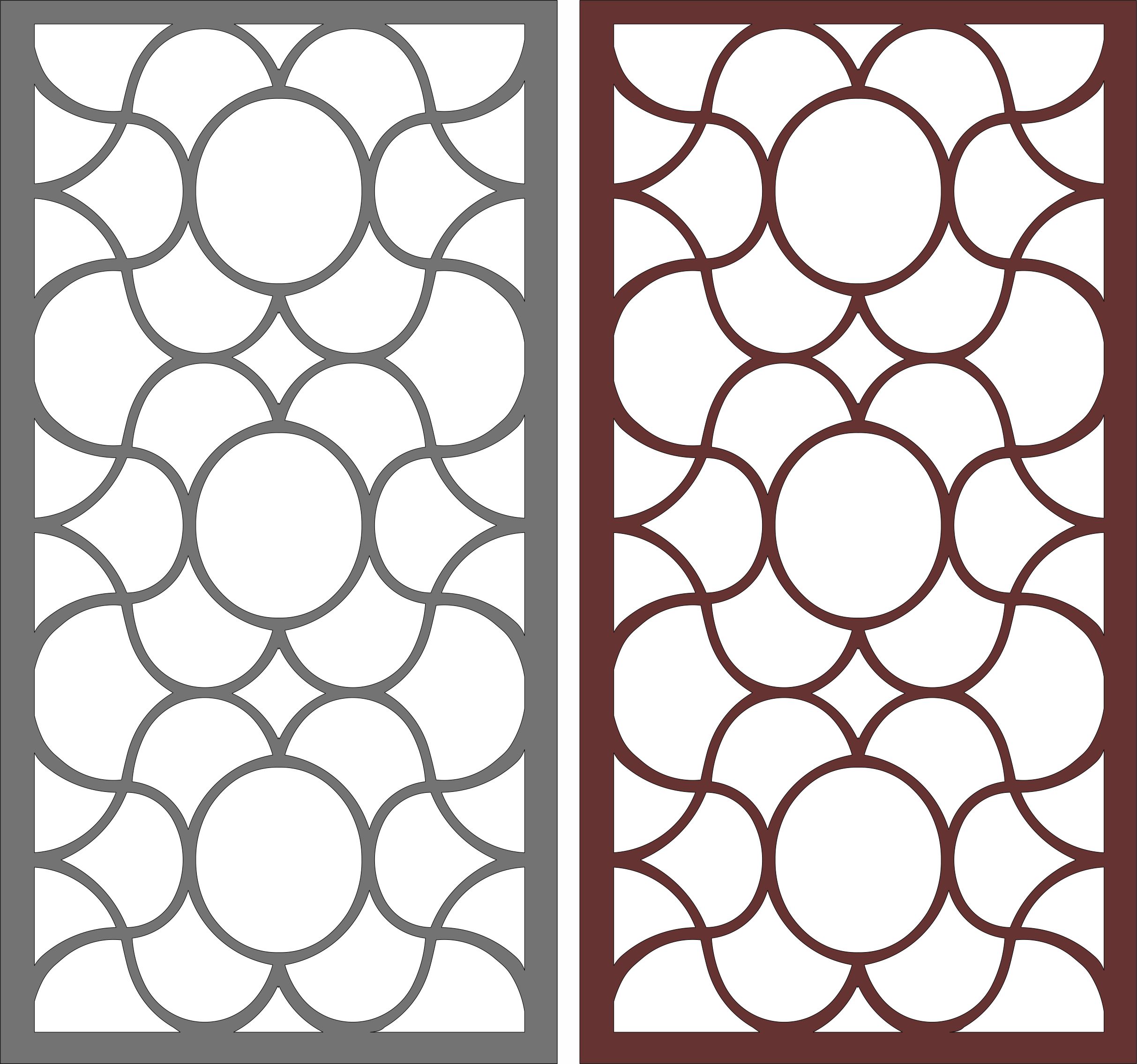 Panel Room Divider Seamless Jali Pattern For Laser Cut Free Vector File