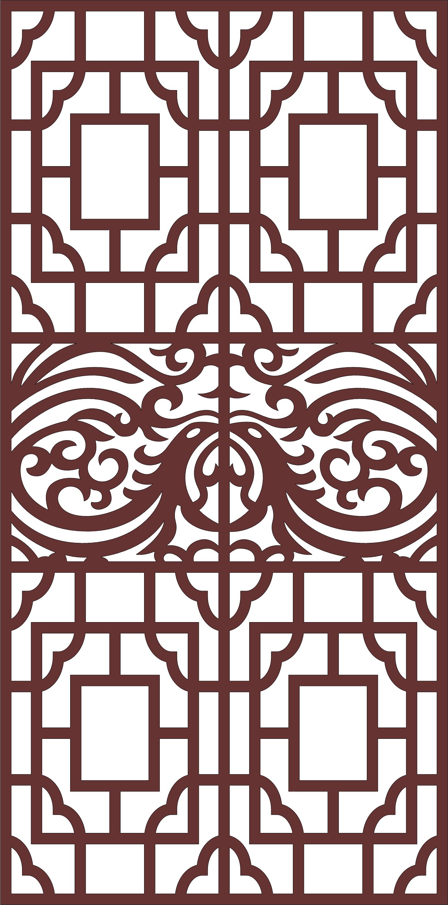 Panel Room Divider Seamless Lattice For Laser Cut Free Vector File