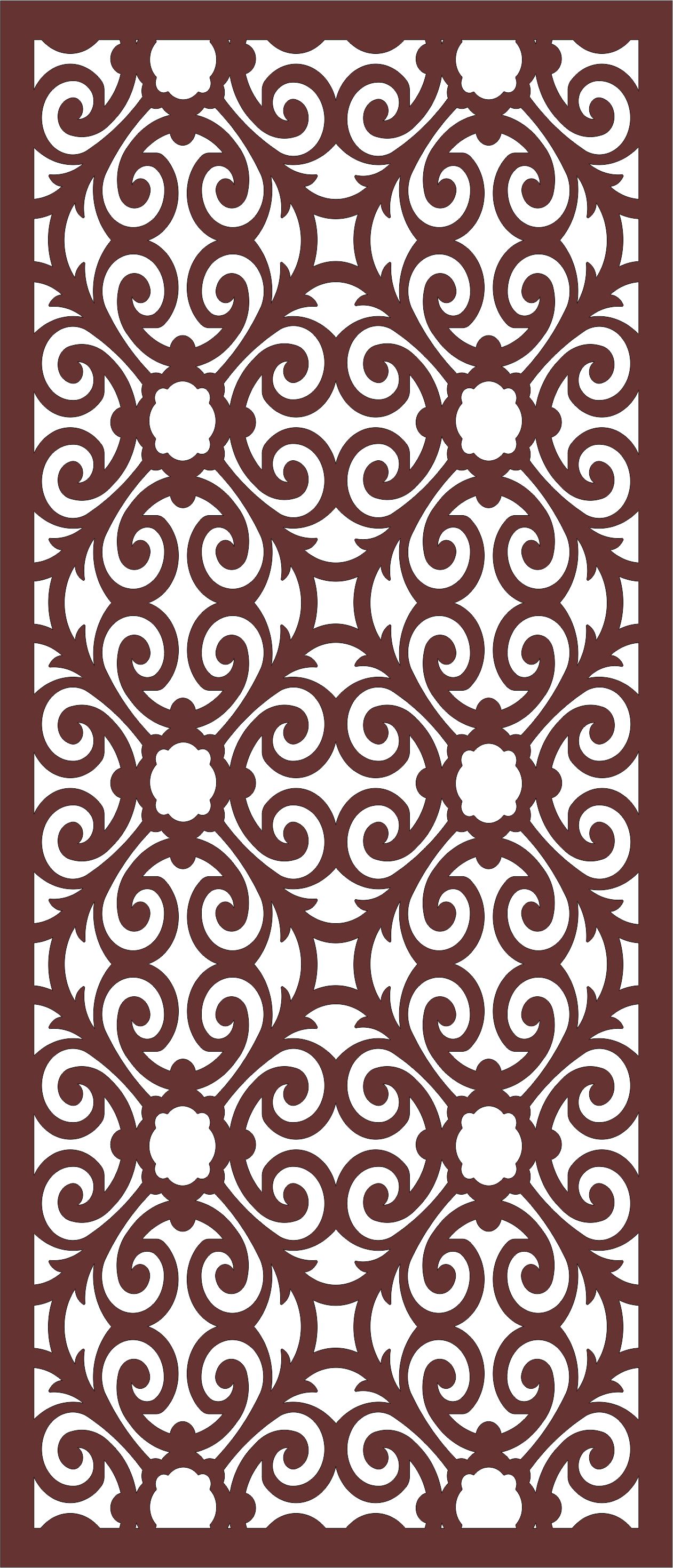 Panel Room Divider Seamless Pattern For Laser Cut Free Vector File