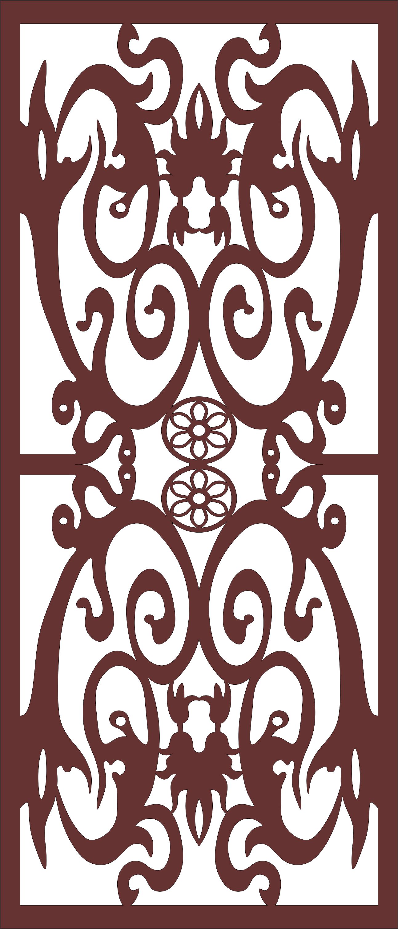 Panel Screen Room Divider Patterns For Laser Cut Free Vector File