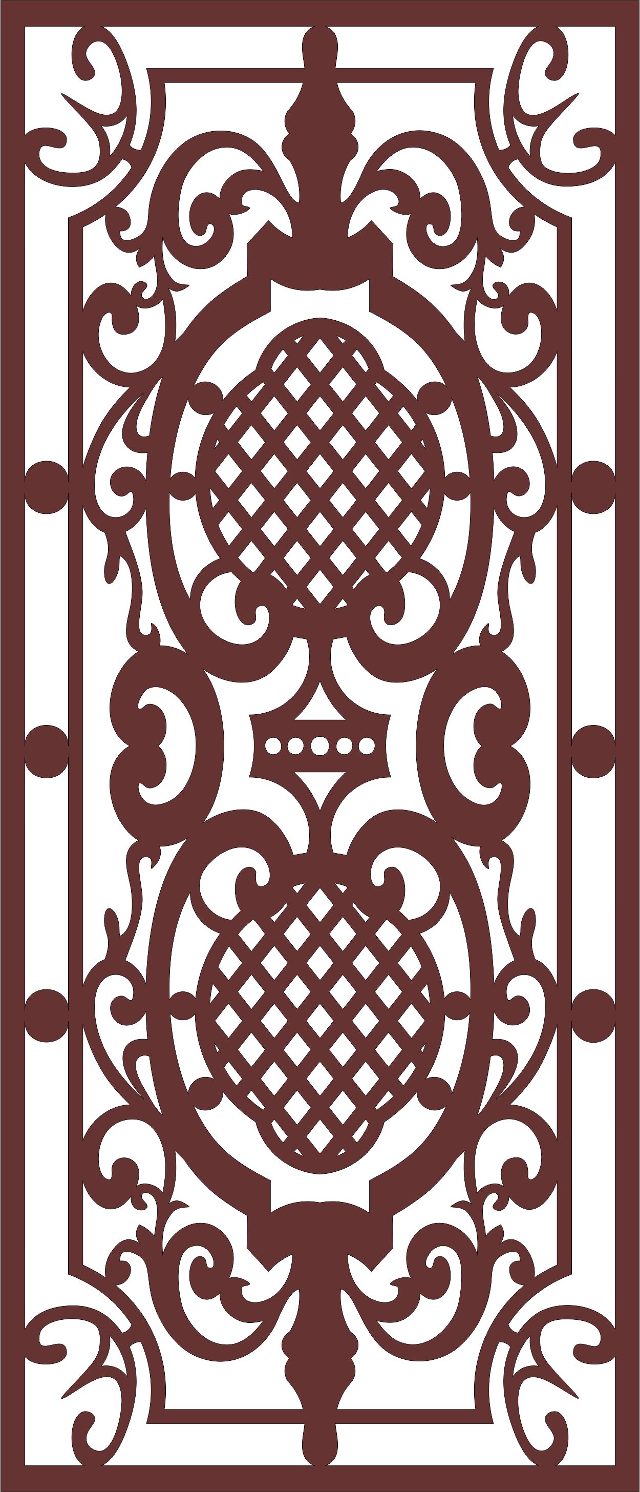 Panel Screen Room Divider Seamless Design For Laser Cut Free Vector File