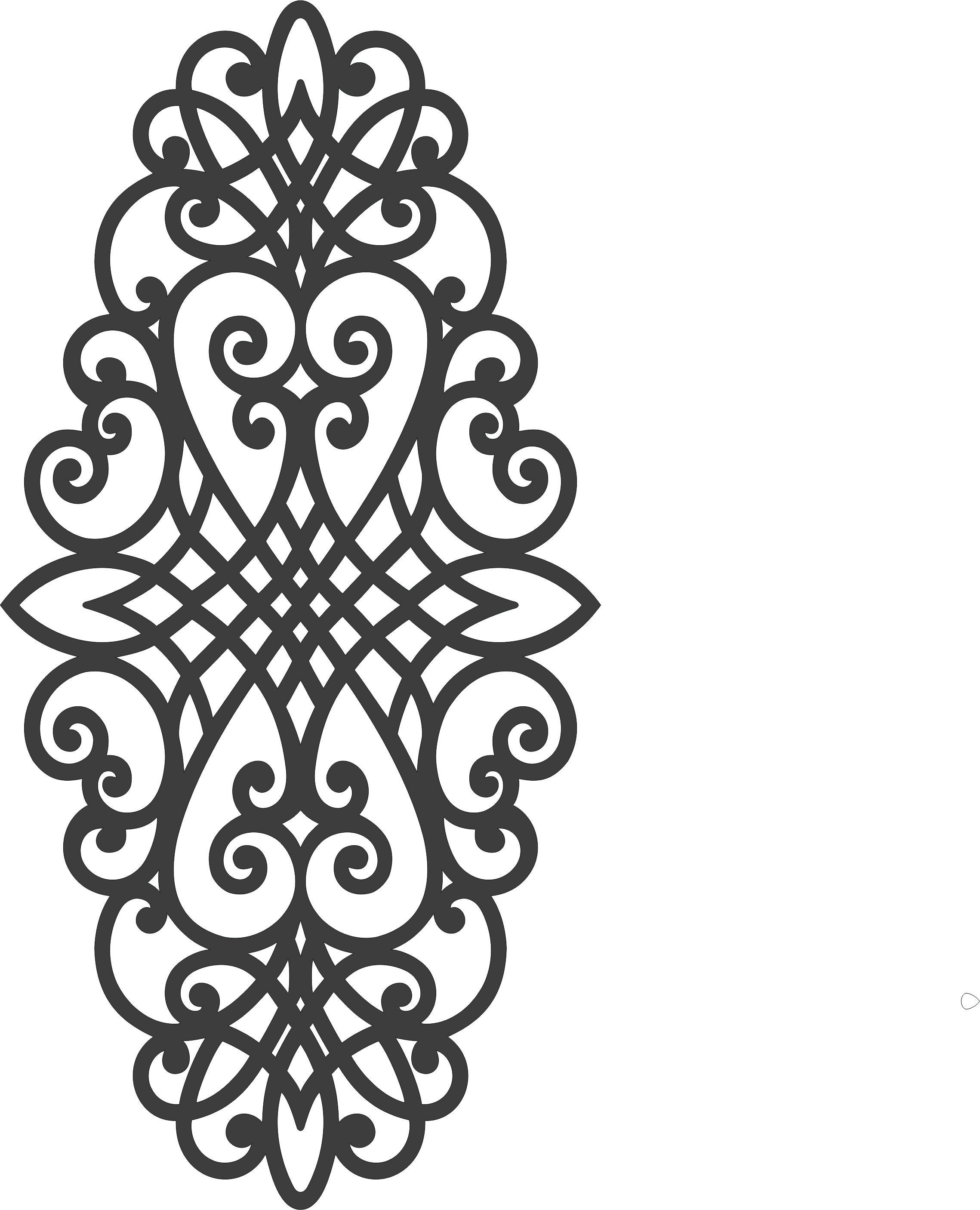 Panel Seamless Pattern For Laser Cut Free Vector File