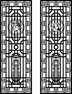 Panels Floral Lattice Stencil Room Divider Seamless Designs Set Free DXF File