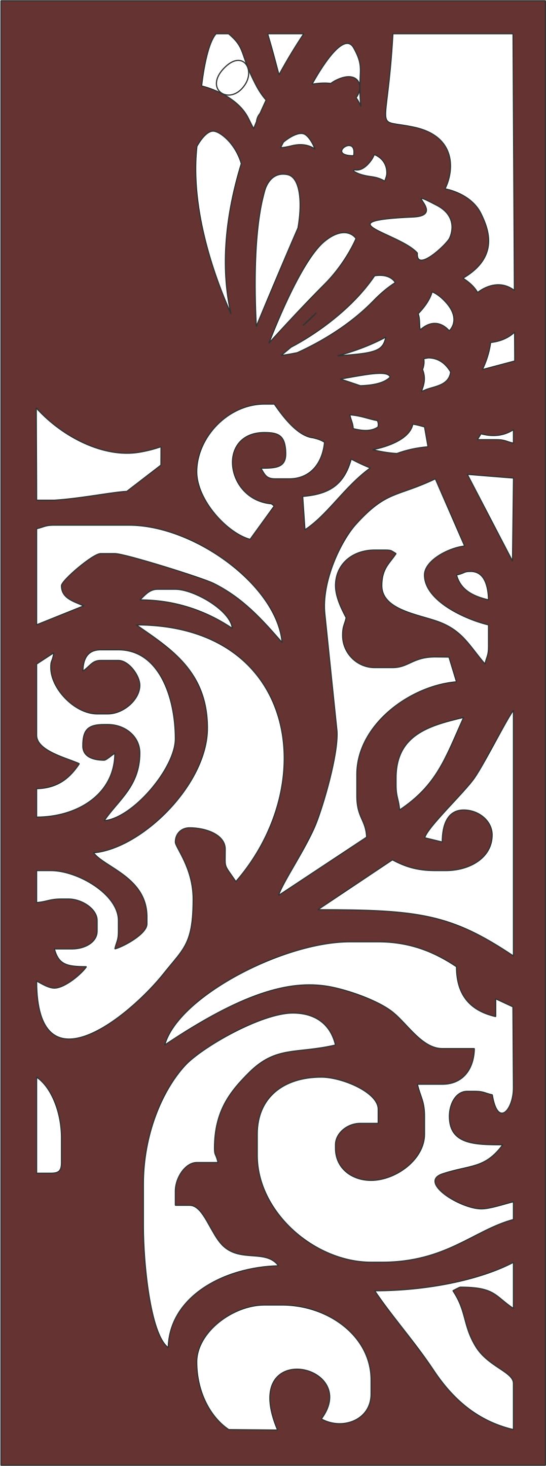 Panels Jali Room Divider Patterns Free DXF File