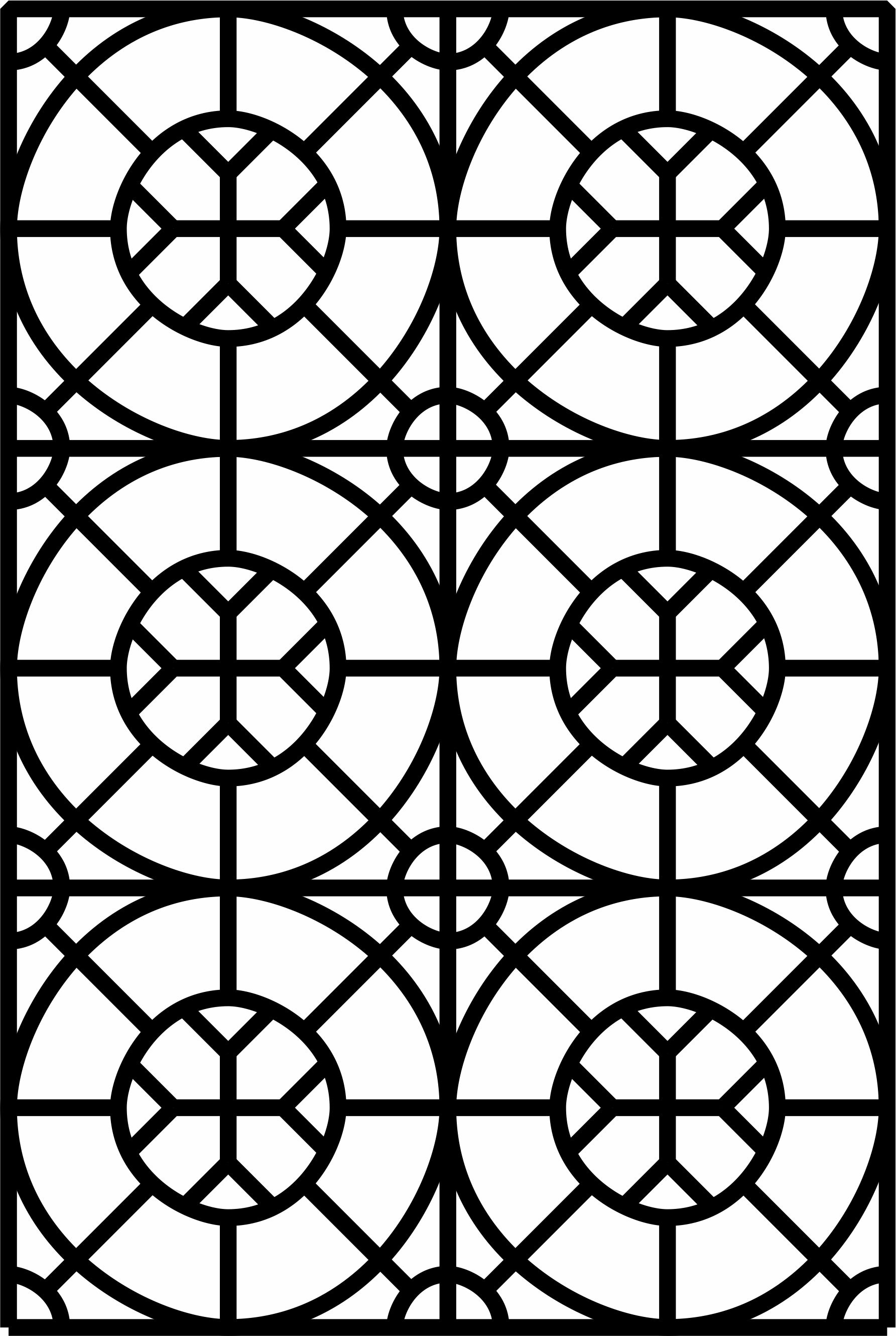 Panels Lattice Room Divider Seamless Design Free DXF File