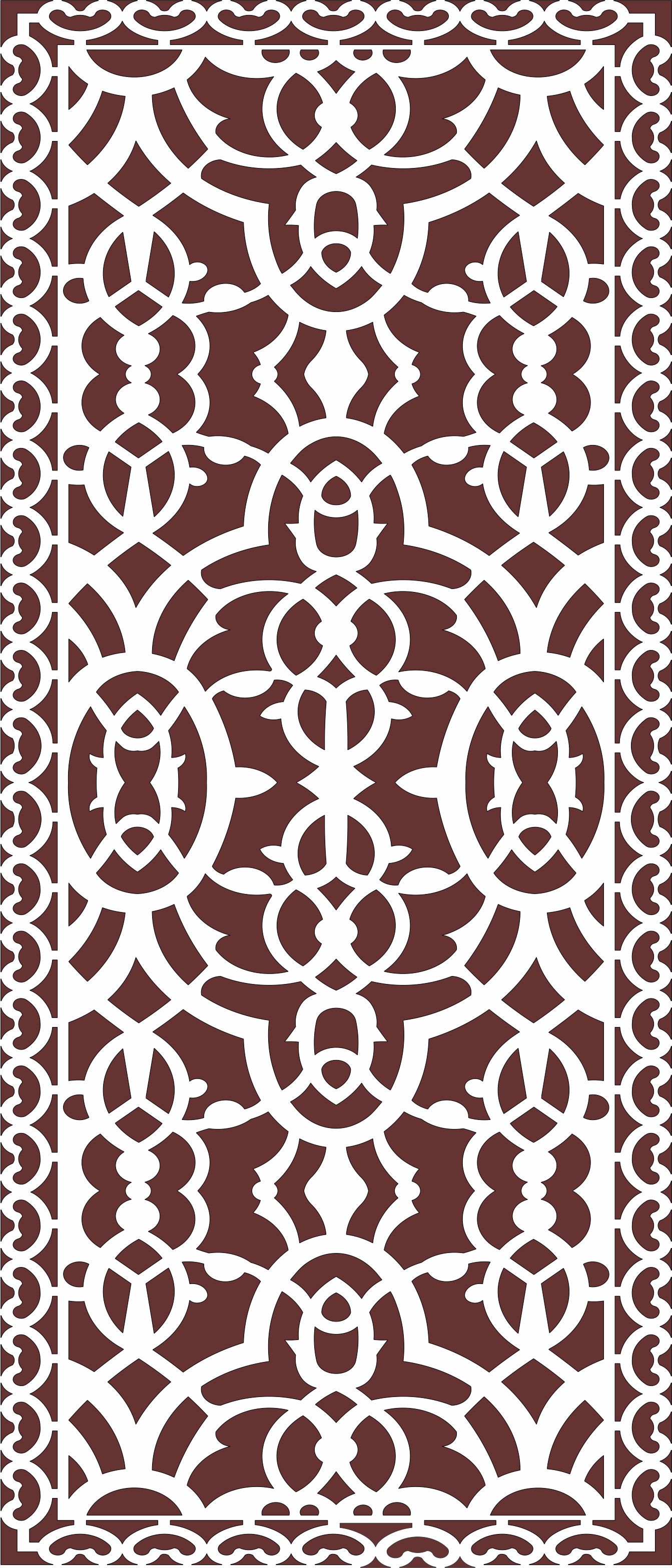 Panels Room Divider Seamless Pattern For Laser Cut Free Vector File
