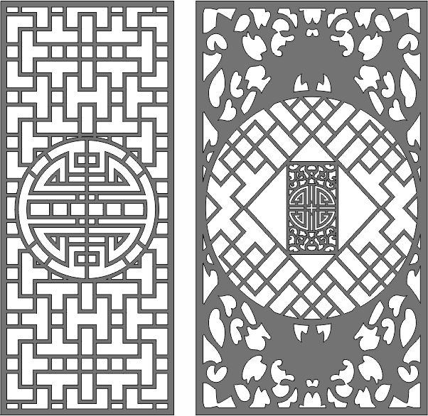 Partition Indoor Screen Room Divider Patterns For Laser Cut Free Vector File
