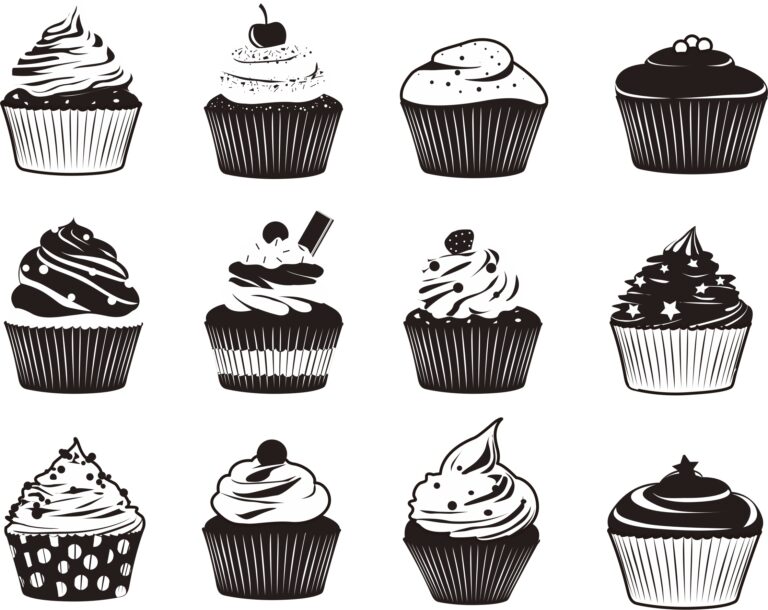 Pastries Format For Laser Cutting Free Vector File