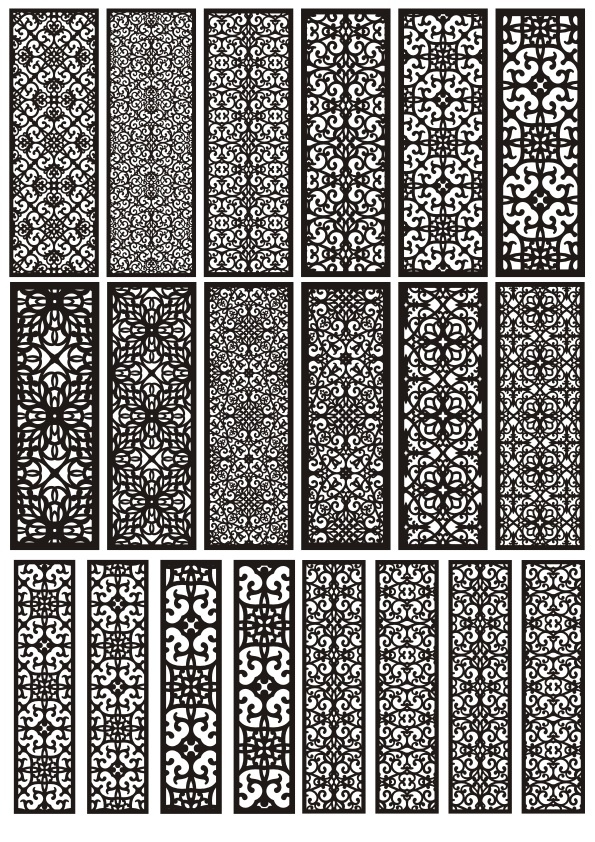 Pattern Panel Templates Free Vector File