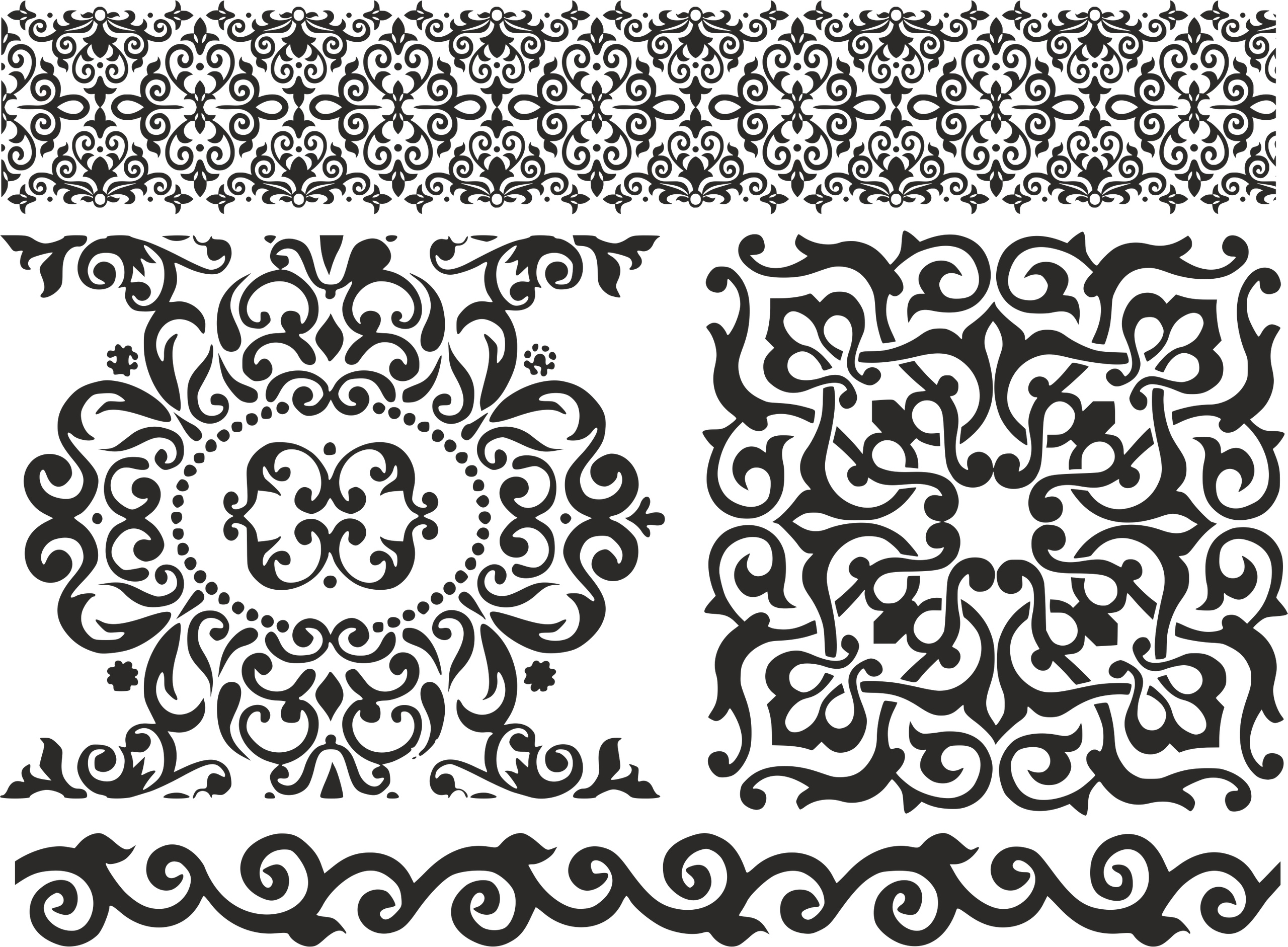 Pattern Screen Panel 1475 Free Vector File