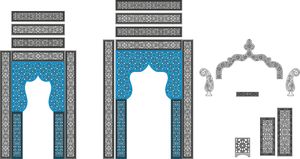 Pattern Screen Panel 1484 Free Vector File