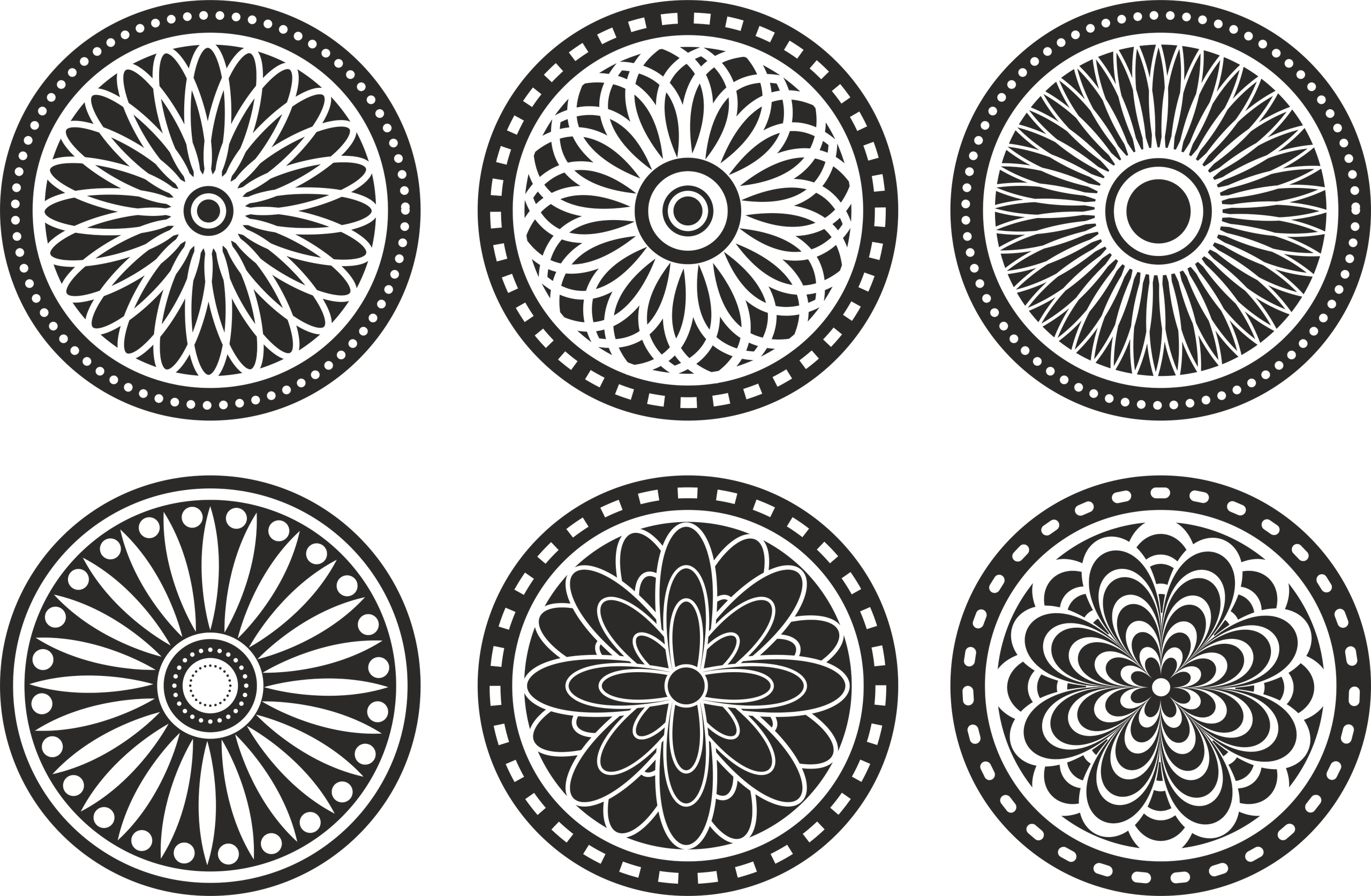 Pattern Screen Panel 1556 Free Vector File