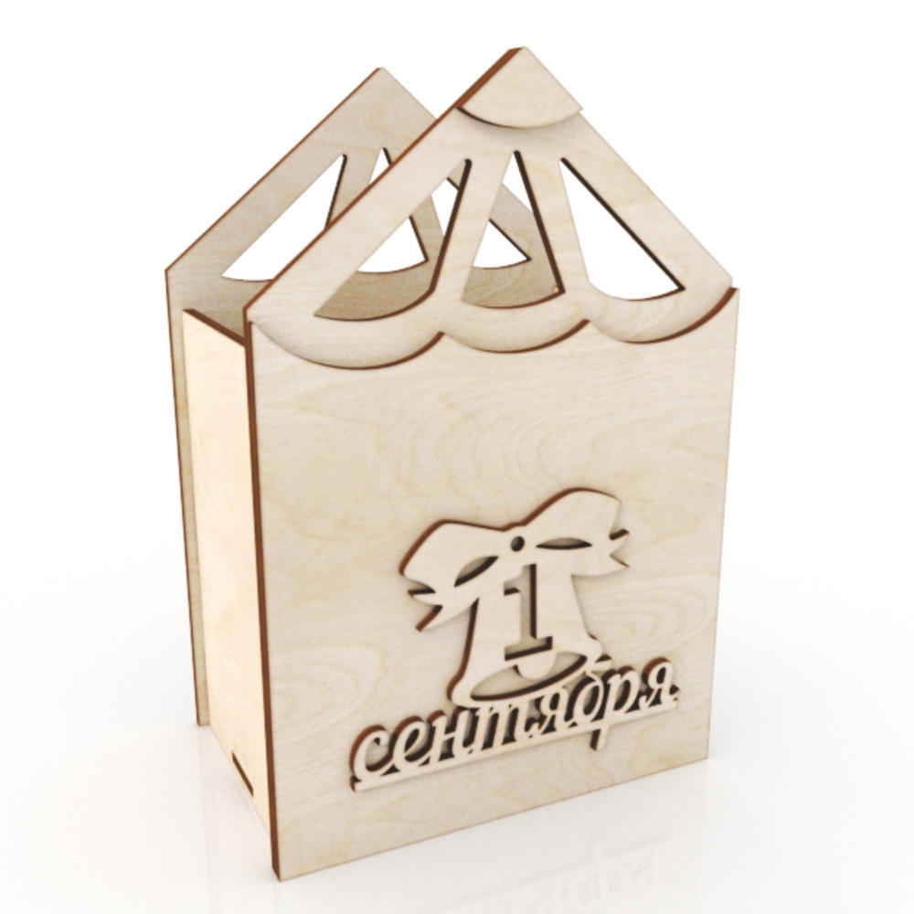 Pencil Shaped Wooden Flower Box Pencil Pot For Laser Cut Free Vector File