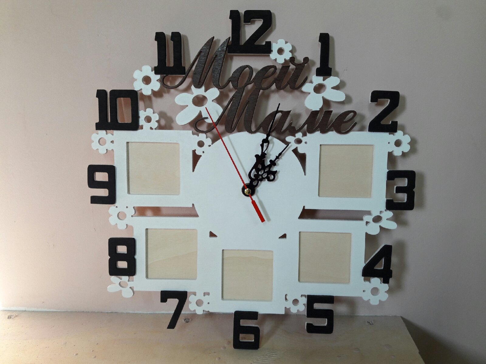 Photo Frame Clock Laser Cut Free DXF File