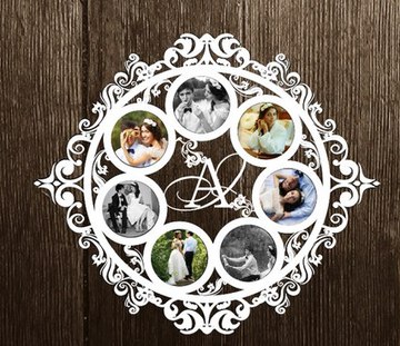 Photo Frame Layout For Laser Cutting Free Vector File