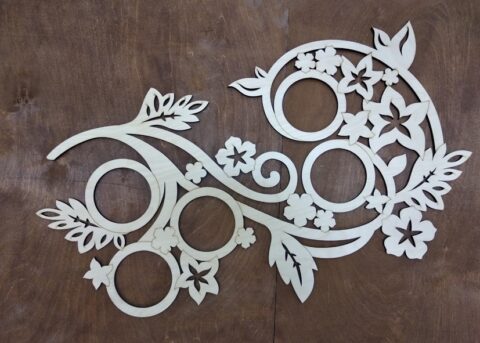 Picture Floral Frame For Laser Cutting Free Vector File