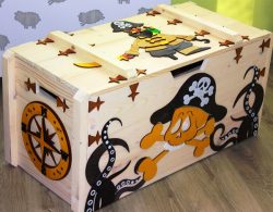 Pirate Box For Laser Cut Cnc Free Vector File