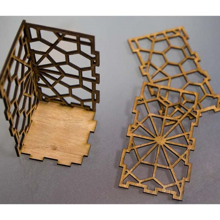 Plywood 4mm Pencil Box Office Desk Pen Organizer Laser Cut Free Vector File
