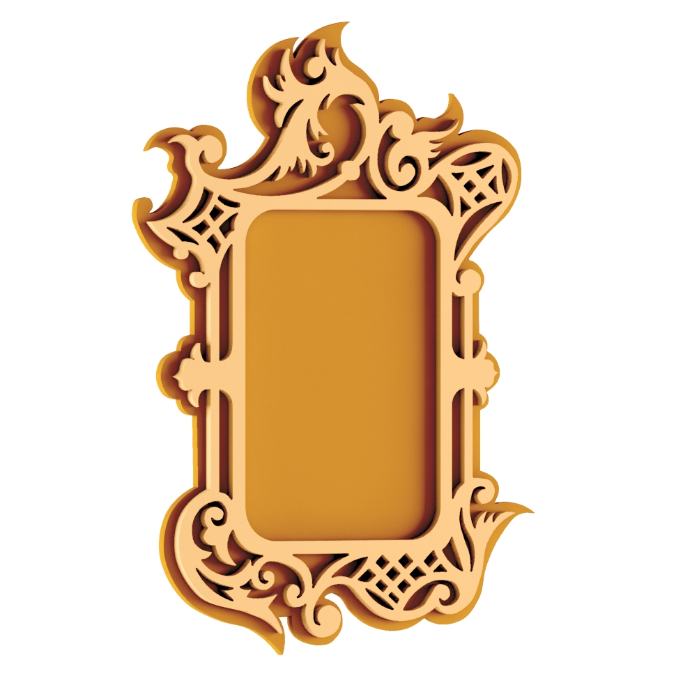 Plywood Mirror Frame Free DXF File