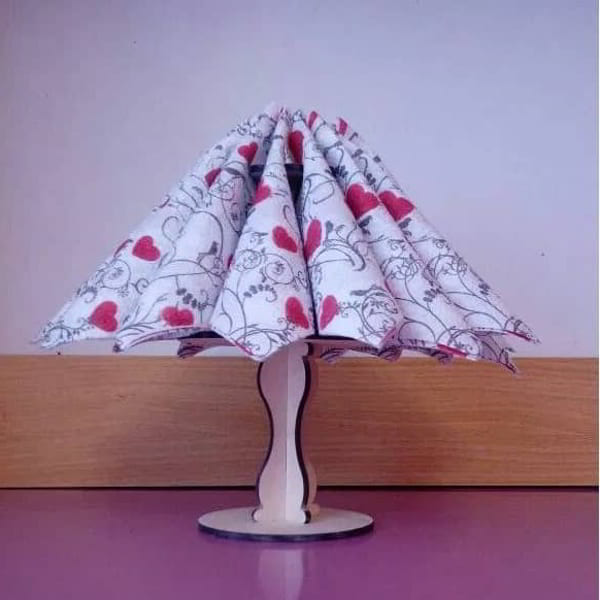 Plywood Napkin Holder Table Lamp Laser Cutting Free Vector File