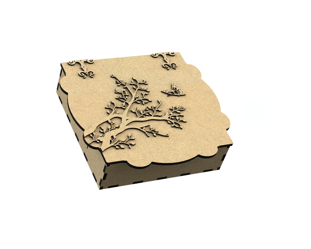 Porta Joias Arvore For Laser Cut Free Vector File