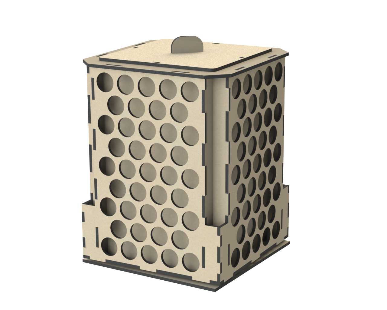 Porta Tintas Giratorio For Laser Cut Free Vector File