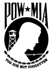 Pow Mia Metal Cut Out Free DXF File