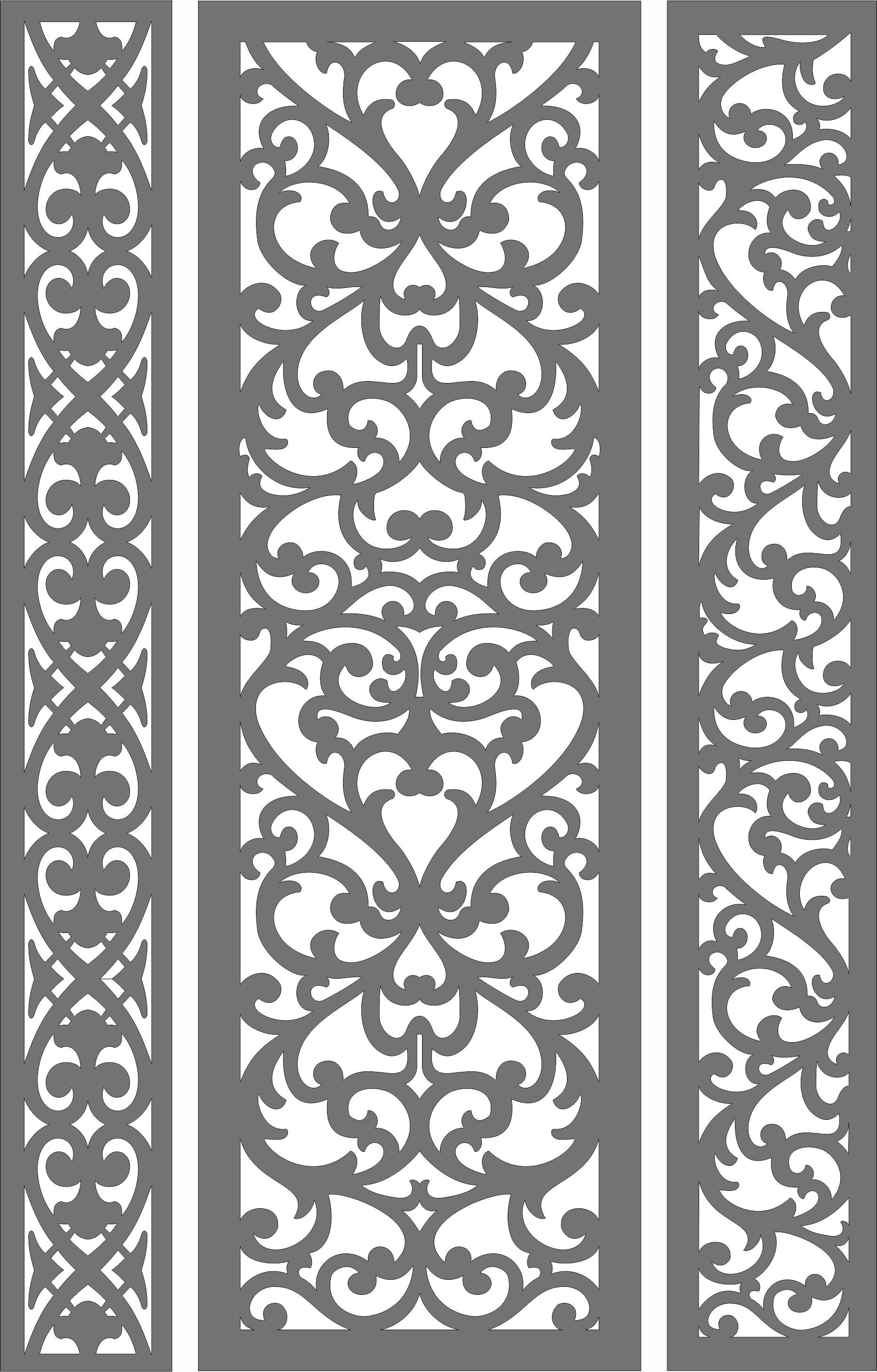 Privacy Lattice Separator Indoor Outdoor Designs Set For Laser Cut Free Vector File