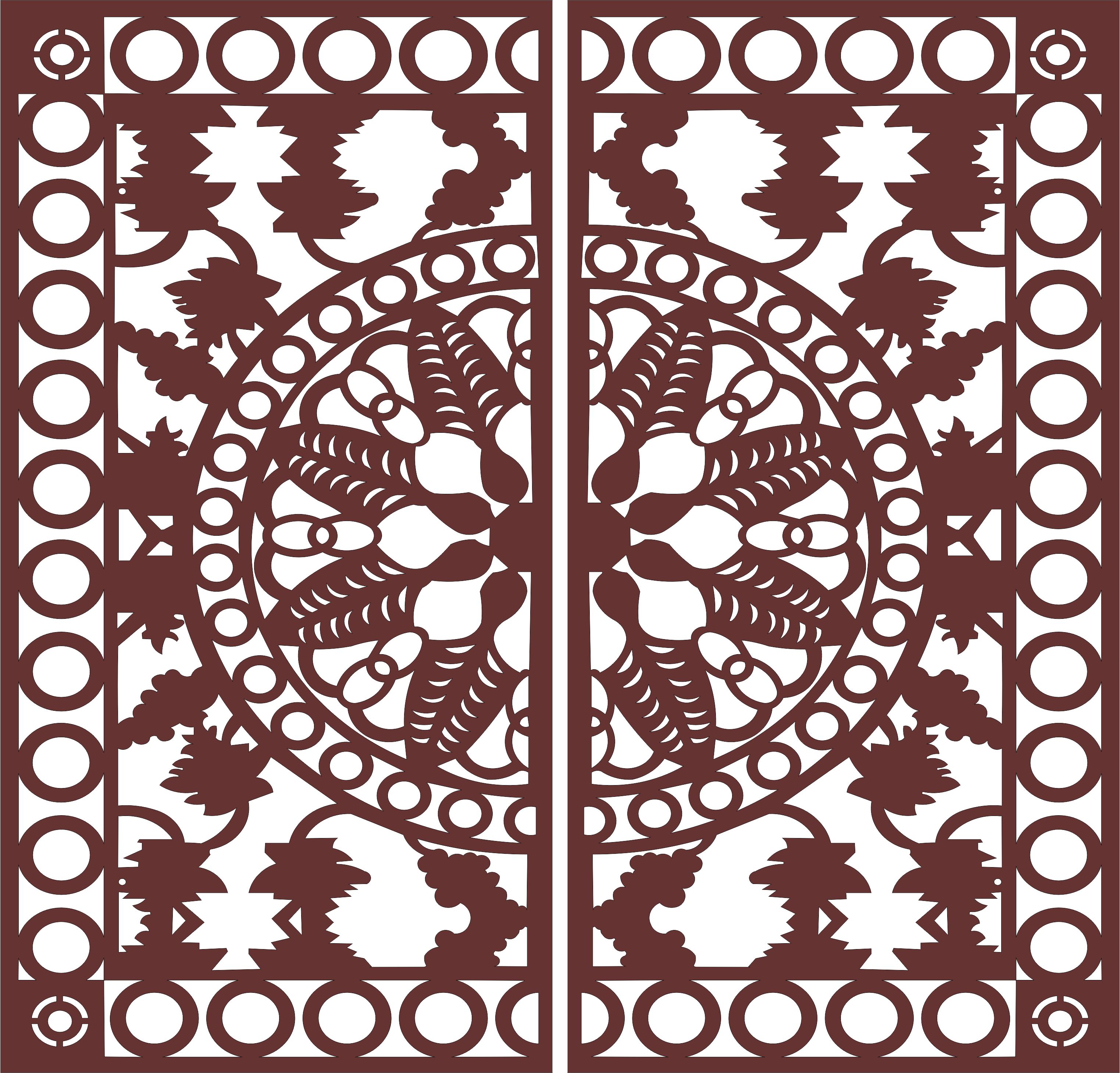 Privacy Lattice Separator Indoor Outdoor Seamless Design For Laser Cut Free Vector File